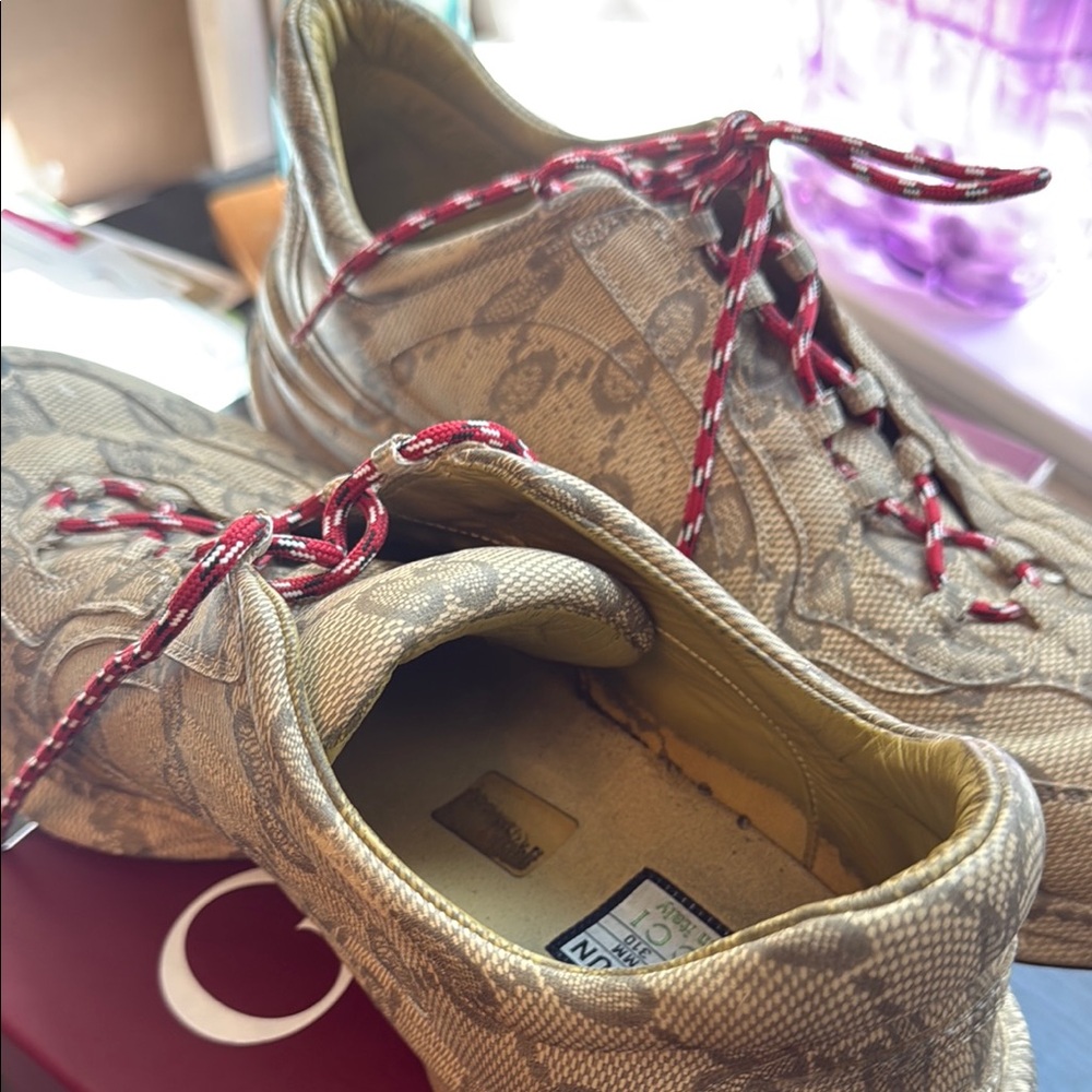 Gucci Men's Brown Designer Sneakers - Picture 6 of 8